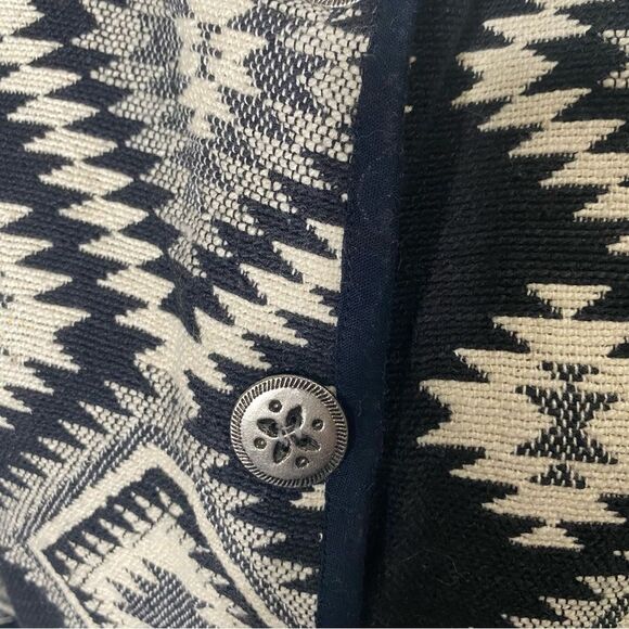 Vintage Jane Ashley Aztec Southwestern Button Front Tapestry Jacket Women's L - Picture 13 of 16